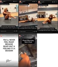 Alex Rodriguez’s girlfriend, Jaclyn Cordeiro shared a stories.(@jac_lynfit/Instagram)